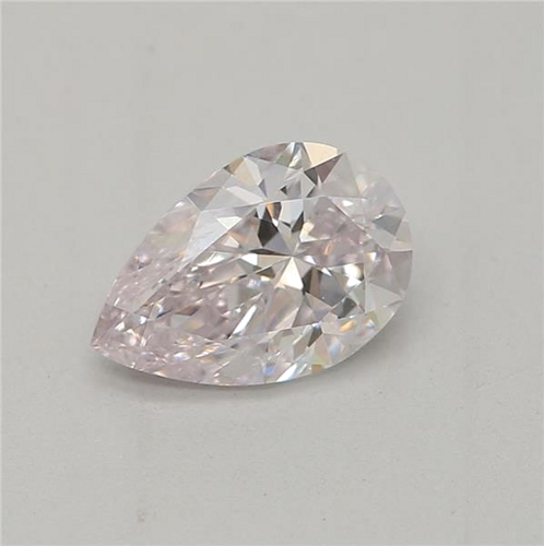 0.5 carat Faint Pink-VS2 Natūralus Pear Deimantas (1)