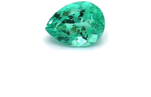 0.96 carat GREEN MODIFIEDBRILLIANT cut Pear Smaragdas (1)