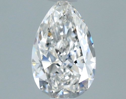 0.4 carat F-VVS2 Natūralus Pear Deimantas (1)