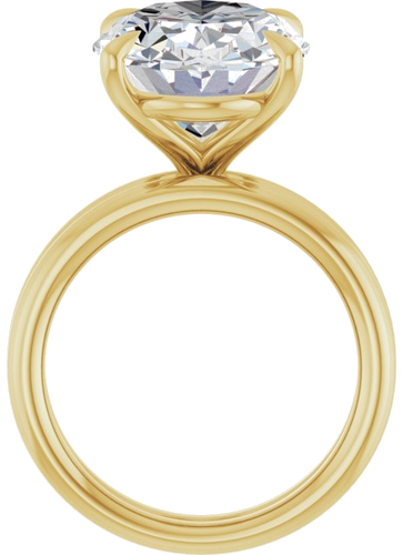 Sužadėtuvių Žiedas „Claw-Prong Solitaire“ 14k yellow gold Oval 16mm x 12mm (7)