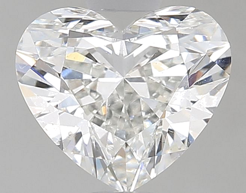 0.91 carat H-SI2 Natūralus Heart Deimantas (1)