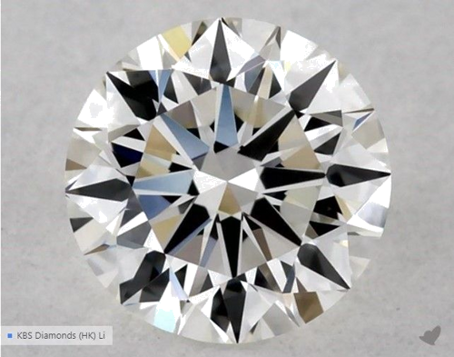 0.5 carat G-VVS2 Excellent cut Natūralus Round Deimantas (1)