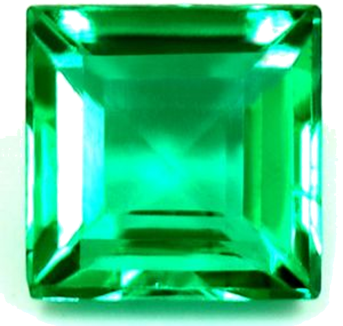 0.46 carat GREEN Square Smaragdas (1)