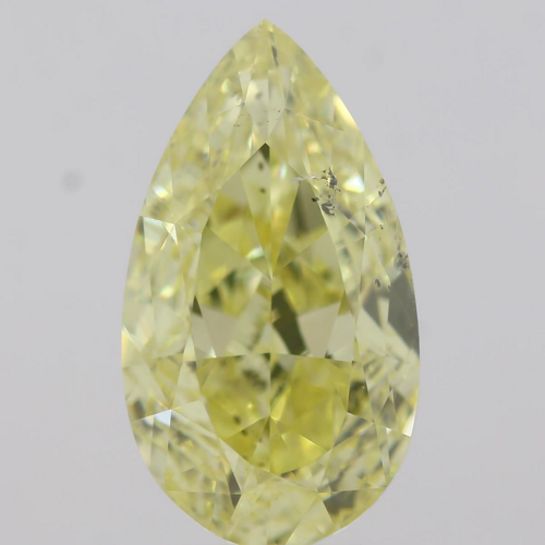 2.0 carat Fancy Intense  Yellow-SI2 Natūralus Pear Deimantas (1)