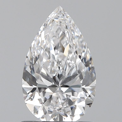 0.9 carat D-VVS1 Natūralus Pear Deimantas (1)