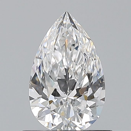 0.7 carat D-VS1 Natūralus Pear Deimantas (1)