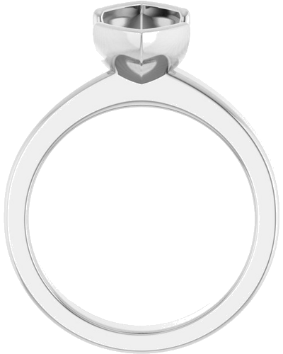 Sužadėtuvių Žiedas „Half-Bezel Solitaire“ 10k white gold Marquise 15mm x 7mm (2)