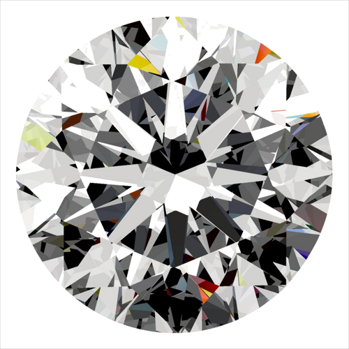 0.4 carat F-SI1 Very Good cut Natūralus Round Deimantas (1)