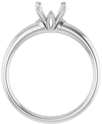 Sužadėtuvių Žiedas „Solitaire“ 585 Baltojo Aukso Round 6.5mm (2)