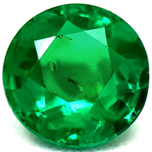 0.58 carat GREEN Round Smaragdas (1)