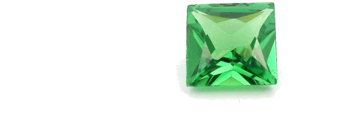 0.42 carat GREEN Square Garnet (1)