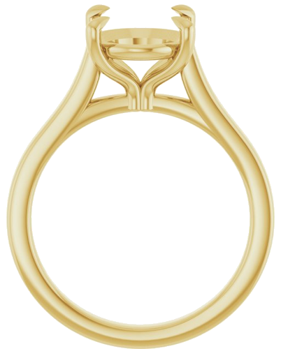 Sužadėtuvių Žiedas „Claw-Prong“ 14k yellow gold Oval 11mm x 9mm (2)