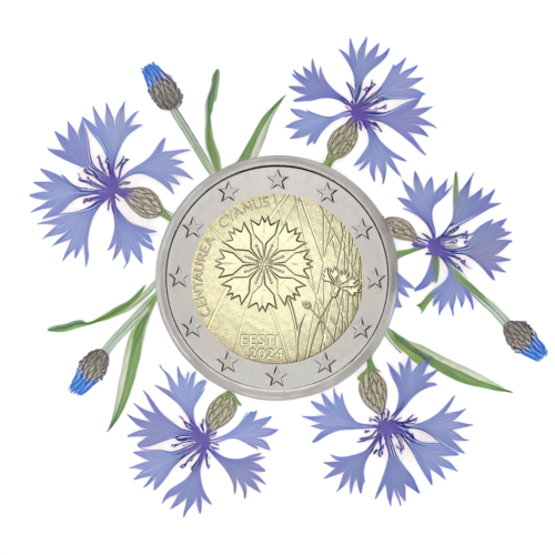 2024 Estonia Cornflower 2 Euro Coin (3)