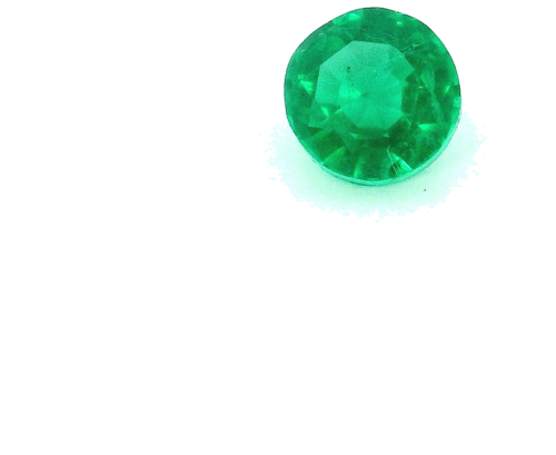 0.36 carat GREEN Round Smaragdas (1)
