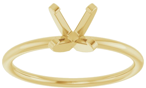 Sužadėtuvių Žiedas „Solitaire“ 14k yellow gold Round 6mm (3)