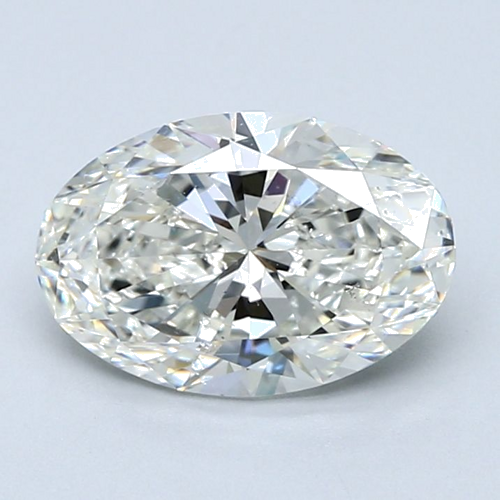 2.21 carat I-SI1 Natūralus Oval Deimantas (1)