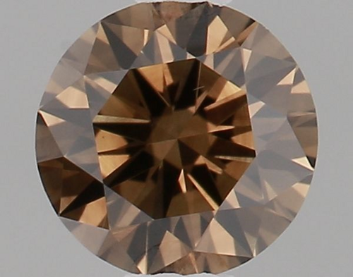 0.32 carat Fancy Dark Yellowish Brown-VS2 GD cut Natūralus Round Deimantas (1)