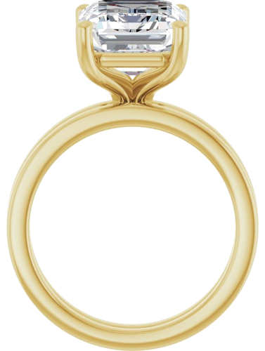 Sužadėtuvių Žiedas „Solitaire“ 14k yellow gold Emerald 11mm x 9mm (7)