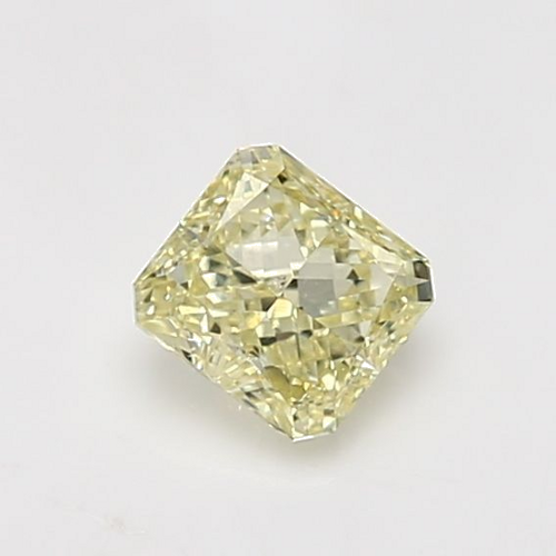 0.71 carat Fancy Light Yellow-SI1 Natūralus Radiant Deimantas (1)