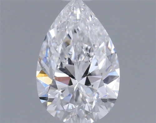 0.33 carat D-VVS2 Natūralus Pear Deimantas (1)