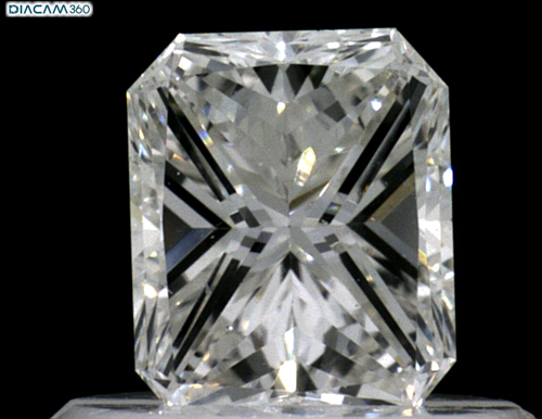 0.51 carat F-VS1 Natūralus Radiant Deimantas (1)