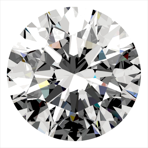0.3 carat F-VS2 Excellent cut Natūralus Round Deimantas (1)