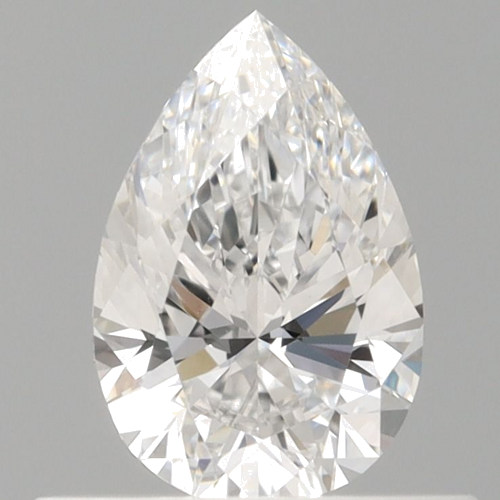 0.5 carat D-VVS2 Natūralus Pear Deimantas (1)