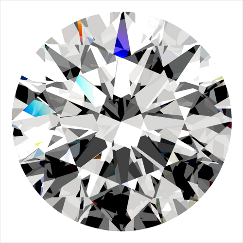 0.3 carat E-SI1 Excellent cut Natūralus Round Deimantas (1)