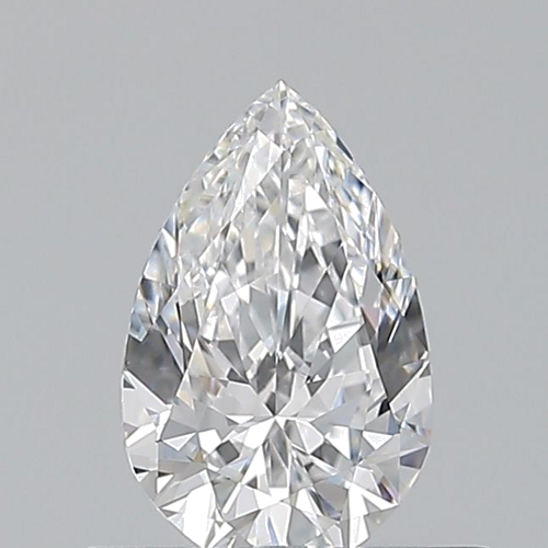0.5 carat D-VVS2 Natūralus Pear Deimantas (1)