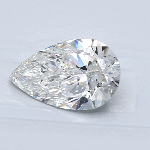 1.7 carat F-SI1 Natūralus Pear Deimantas (1)