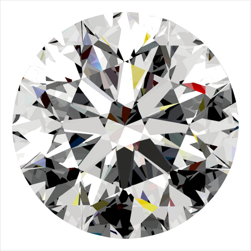 0.4 carat E-SI2 Excellent cut Natūralus Round Deimantas (1)