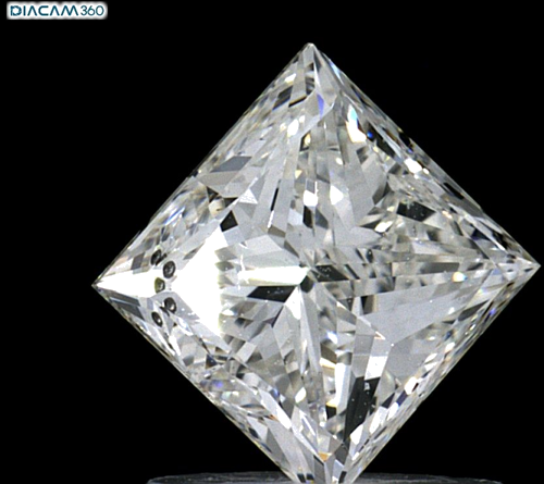 1.2 carat H-SI2 Natūralus Princess Deimantas (1)
