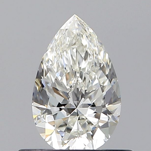 0.51 carat H-VVS2 Natūralus Pear Deimantas (1)