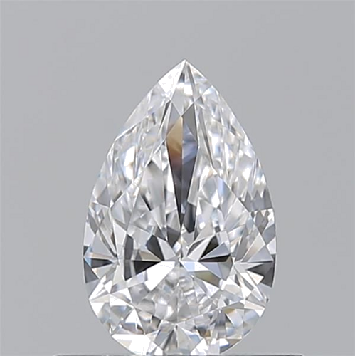 0.53 carat D-VVS2 Natūralus Pear Deimantas (1)