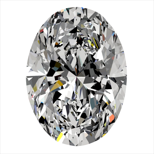 0.3 carat D-SI1 Natūralus Oval Deimantas (1)