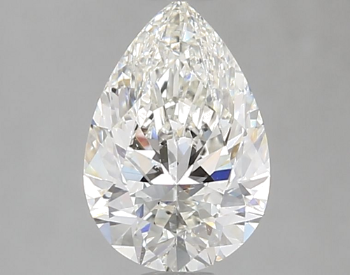 0.9 carat H-SI1 Natūralus Pear Deimantas (1)