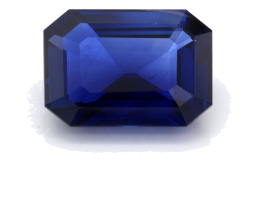 4.05 carat BLUE STEP cut Octagonal Safyras (1)
