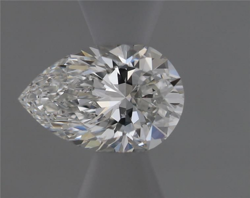 0.33 carat F-VVS1 Natūralus Pear Deimantas (1)