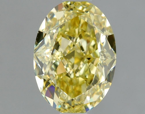1.0 carat Fancy  Yellow-VS2 Natūralus Oval Deimantas (1)