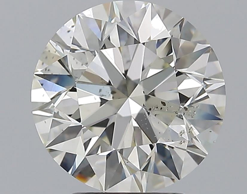 3.32 carat K-SI2 Excellent cut Natūralus Round Deimantas (1)
