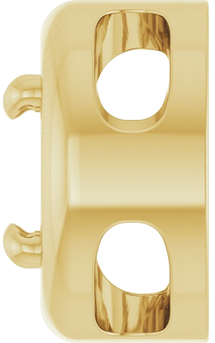 Pakabukas „Solitaire Slide“ 14k yellow gold Round 5mm (3)
