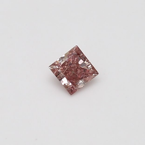 0.17 carat Fancy Orangey Pink-VS2 Natūralus Princess Deimantas (1)