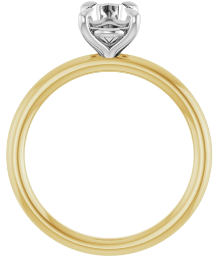 Sužadėtuvių Žiedas „Claw-Prong Solitaire“ 14k yellow/white gold Pear 9mm x 6mm (2)
