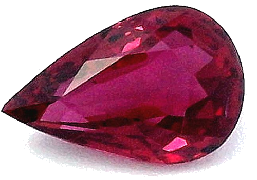 0.61 carat RED Pear Rubinas (1)