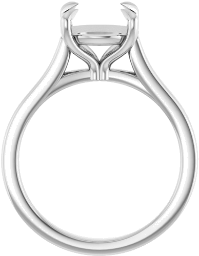 Sužadėtuvių Žiedas „Claw-Prong“ 14k white gold Round 9.4mm (2)