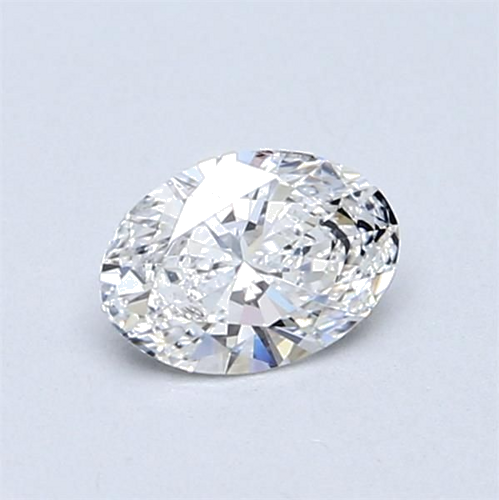 0.5 carat F-VVS2 Natūralus Oval Deimantas (1)