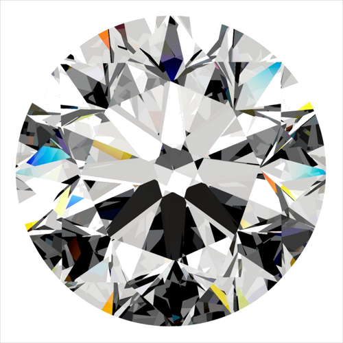 0.51 carat G-VS1 Very Good cut Natūralus Round Deimantas (1)