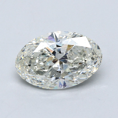 4.1 carat G-SI2 Natūralus Oval Deimantas (1)