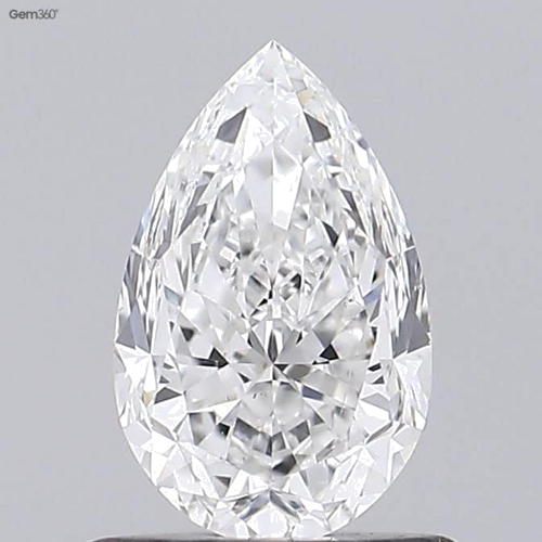 0.9 carat F-VS2 Natūralus Pear Deimantas (1)