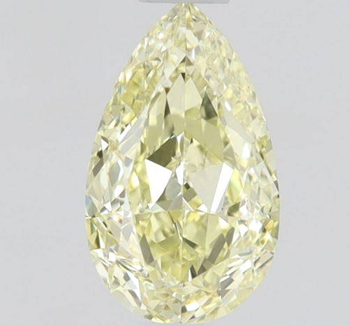 0.5 carat Fancy  Yellow-VS1 Natūralus Pear Deimantas (1)
